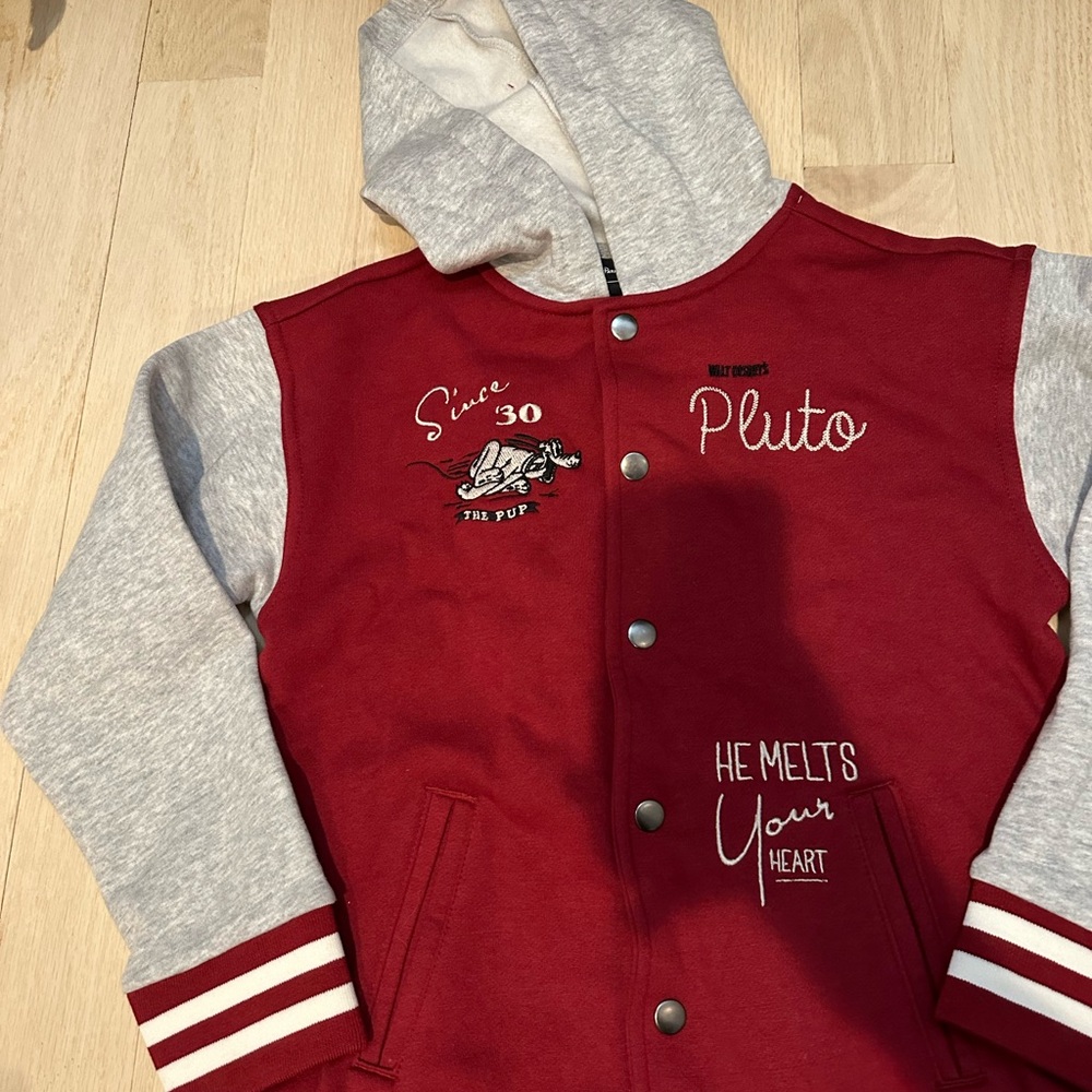 Disney Pluto Red and Gray Kids Sweatshirt